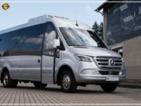 Mercedes-Benz Sprinter Luxury Bus made by Busprestige powered entry door
