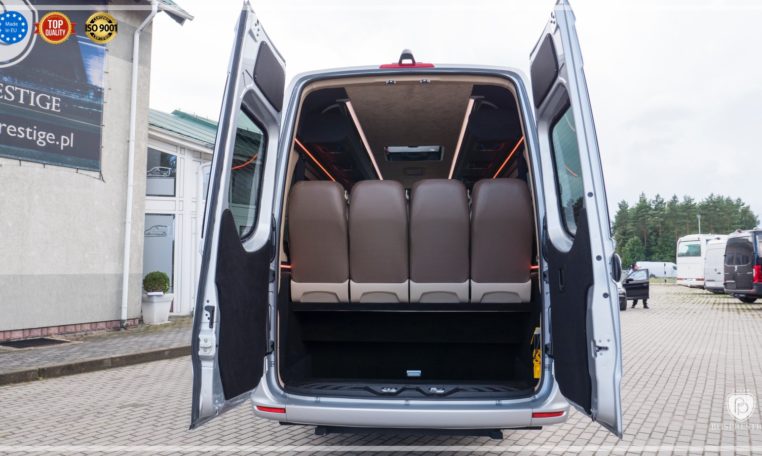 Mercedes-Benz Sprinter Luxury Bus made by Busprestige rear seat bench