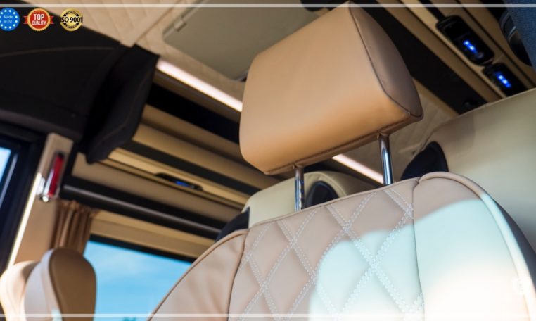 Mercedes-Benz Sprinter Bus 19 pax made by Busprestige luxury interior design seat head restraint