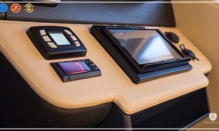 Mercedes-Benz Sprinter Bus 19 pax made by Busprestige luxury interior design steering panel