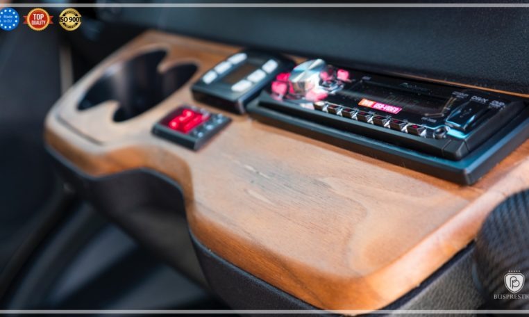 mercedes bus wood driver trim panel