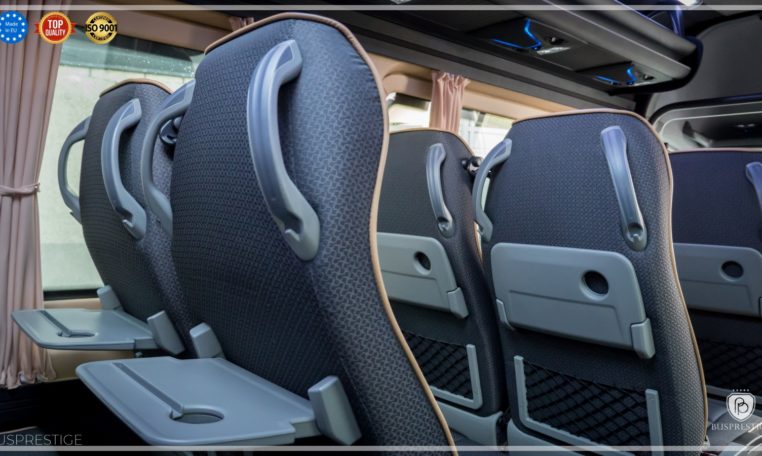 mercedes bus sege seats with iPad places